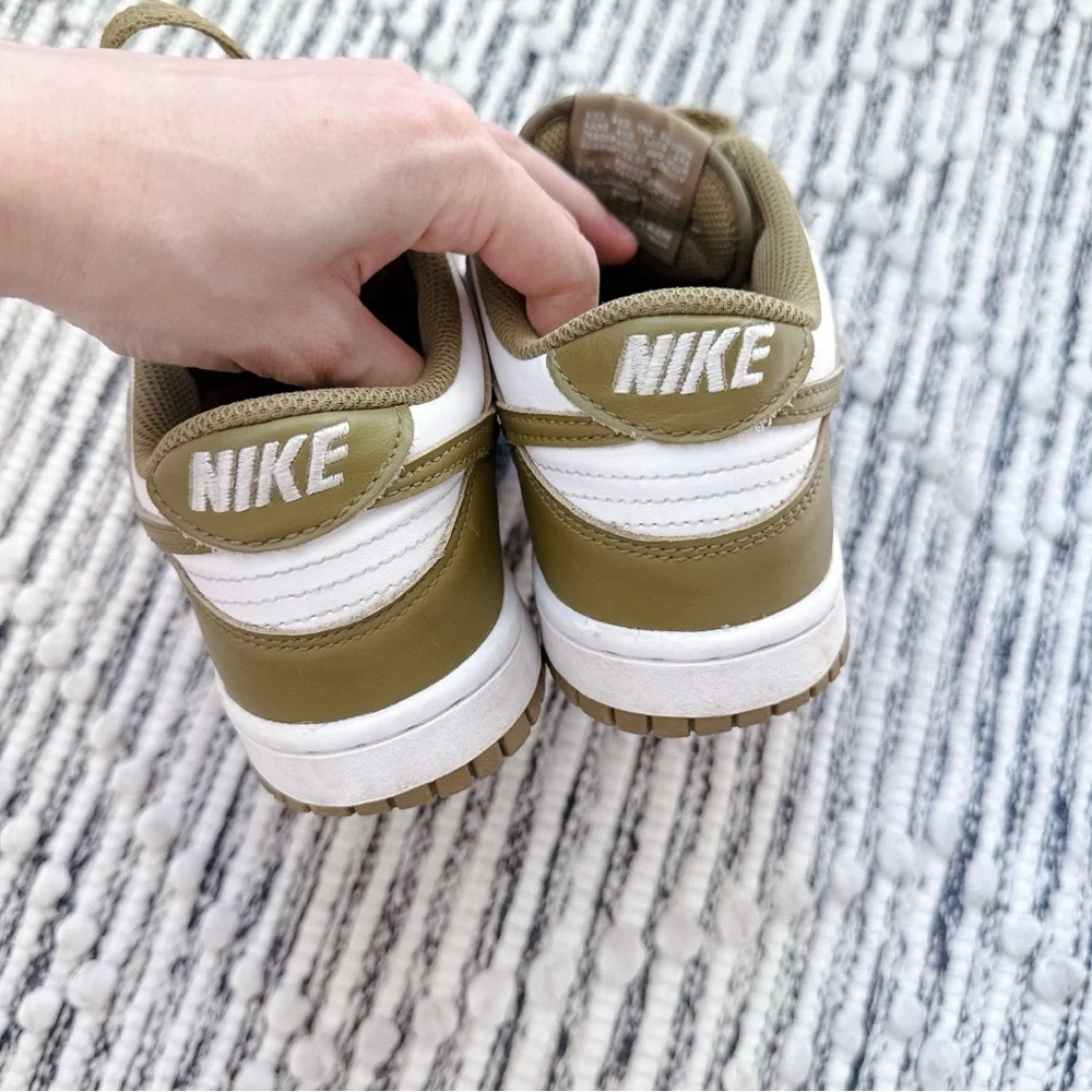 Nike Women’s Low Top Sneakers in Olive Green and White - Picture 7 of 10